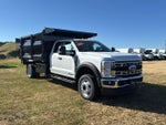 2024 Ford Super Duty F-450 DRW 12' RUGBY HEAVY DUTY STAKELESS LANDSCAPE BODY, 48" SOLID BARN DOORS, MANUAL TARP, 36" FULL CAB SHIELD, DROP DOWN COMBO HITCH 2 5/15