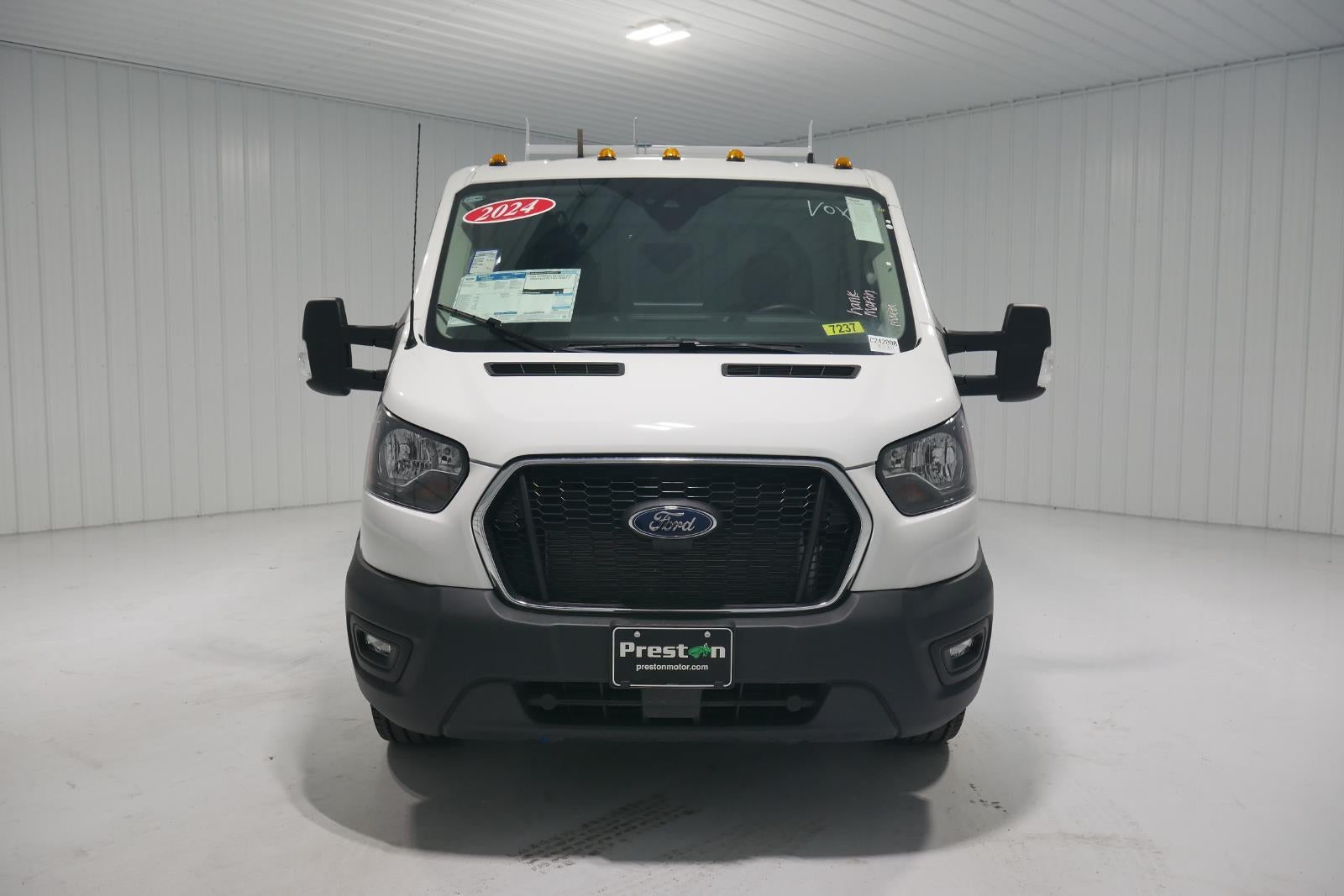 2024 Ford Transit Cutaway 10' KNAPHEIDE KUV BODY, LOW ROOF, ELECTRIC LOCKS, CLASS V HITCH, 3 BOW LADDER RACK