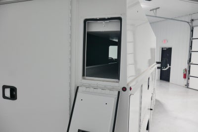 2024 Ford Transit Cutaway 10' KNAPHEIDE KUV BODY, LOW ROOF, ELECTRIC LOCKS, CLASS V HITCH, 3 BOW LADDER RACK