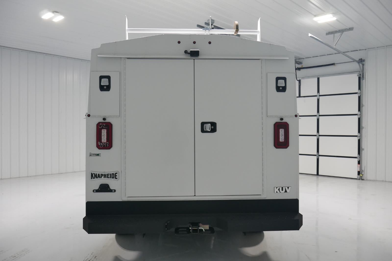 2024 Ford Transit Cutaway 10' KNAPHEIDE KUV BODY, LOW ROOF, ELECTRIC LOCKS, CLASS V HITCH, 3 BOW LADDER RACK