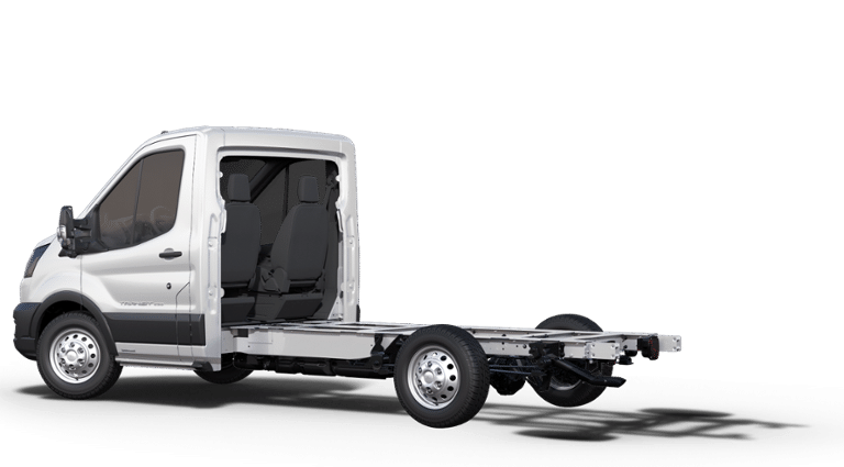 2024 Ford Transit Cutaway 10' KNAPHEIDE KUV BODY, LOW ROOF, ELECTRIC LOCKS, CLASS V HITCH, 3 BOW LADDER RACK