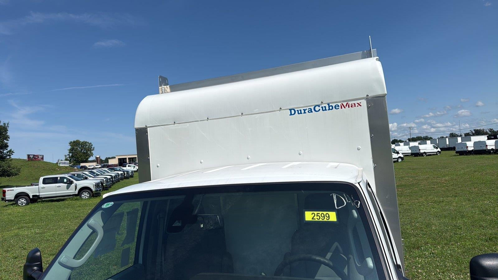 2027 Ford E-Series Cutaway 10' DURACUBE MAX FRP ENCLOSED SERVICE BODY, 3 BOW LADDER RACK, POWER LOCKS
