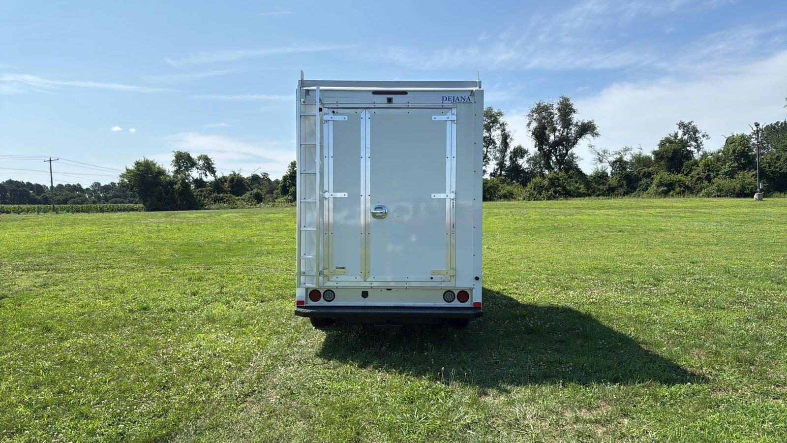 2027 Ford E-Series Cutaway 10' DURACUBE MAX FRP ENCLOSED SERVICE BODY, 3 BOW LADDER RACK, POWER LOCKS