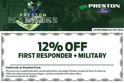 12% off for First Responder or Military
