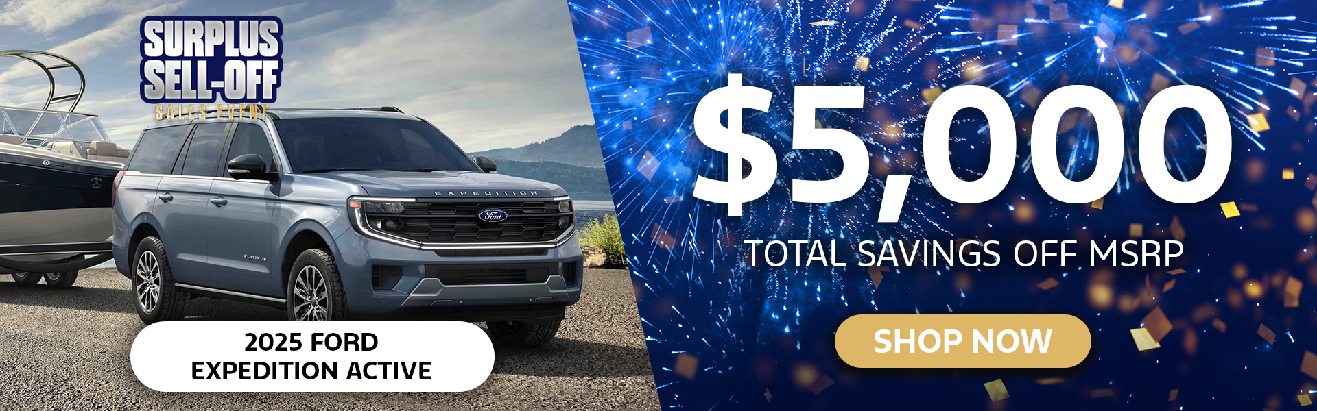 $5,000 off MSRP 2025 Ford Expedition Active