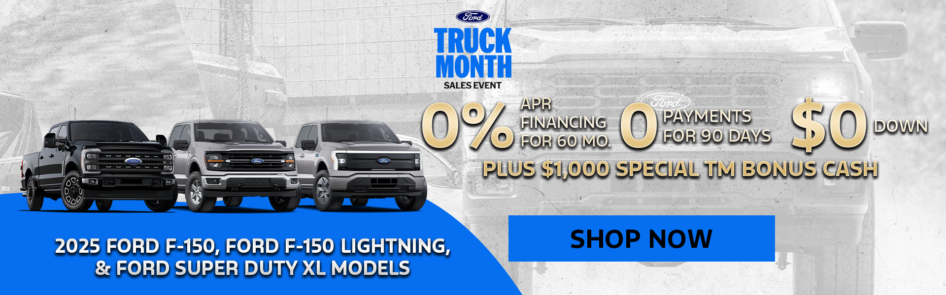 0% + $0 Down + 0 Payments for 90 Days + $1,000