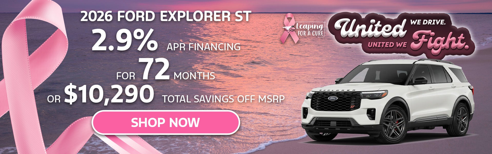 2.9%APR/72Mo OR $10,290 off MSRP | 2026 Ford Explorer