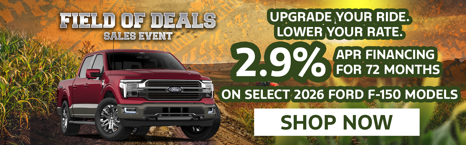 3.9% APR/72 Mo | 2026 Ford F-150 Models