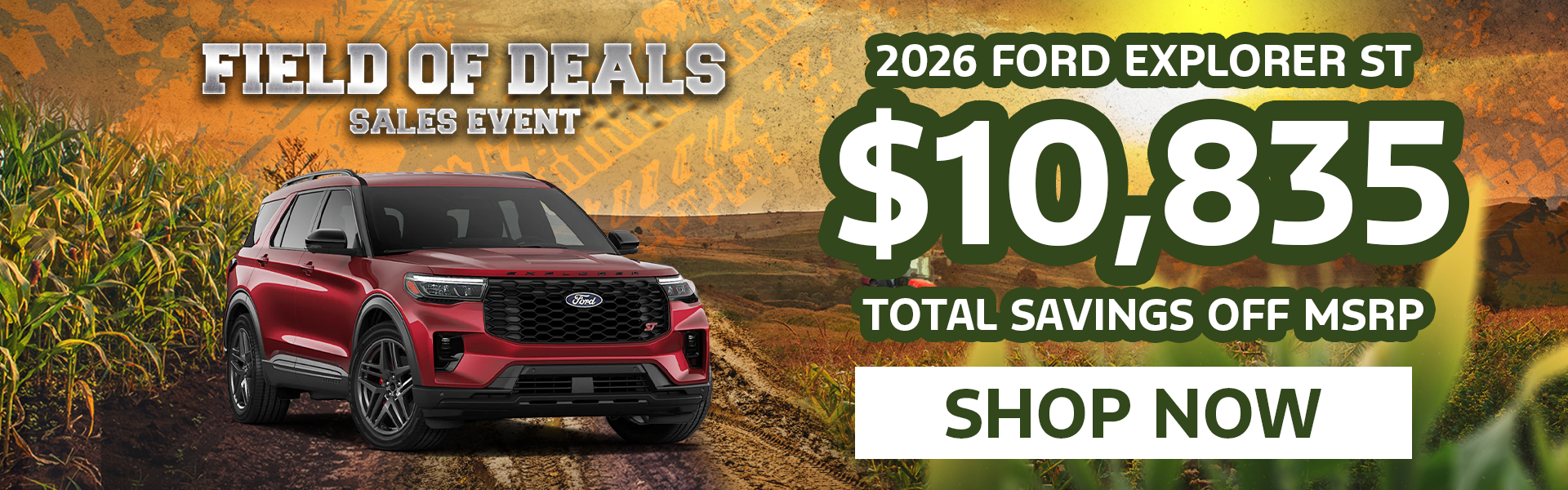 $10,835 off MSRP | 2026 Ford Explorer ST