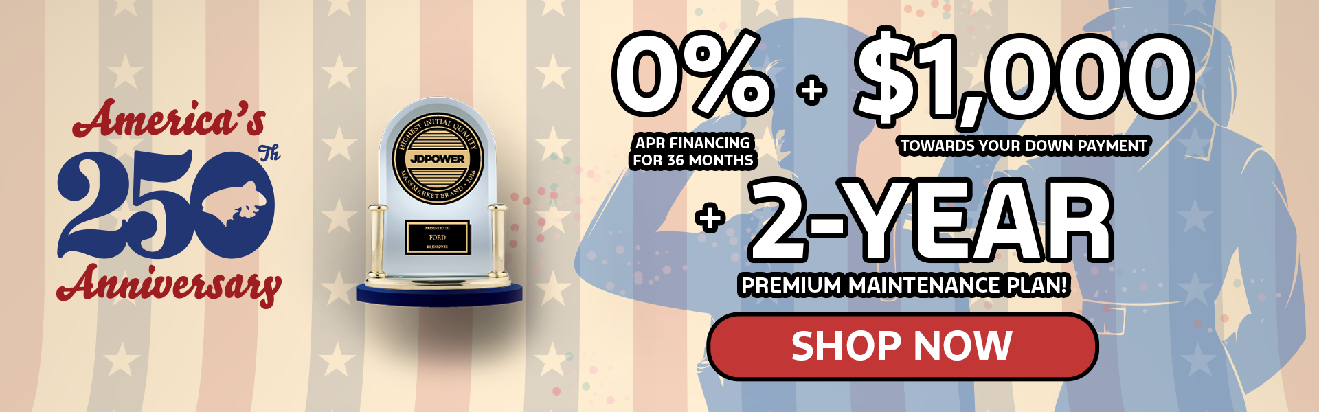 0% APR for 36 Months + $1,000 Towards Your Down Payment!