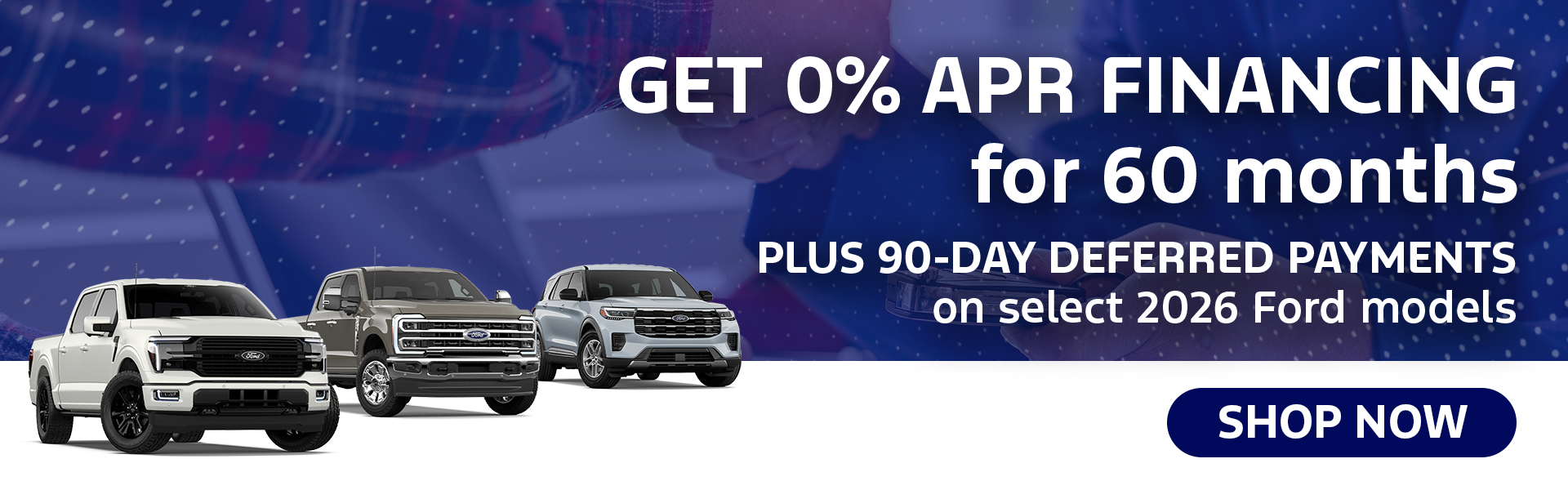 0% APR/60 Months + 90 Days No Payments